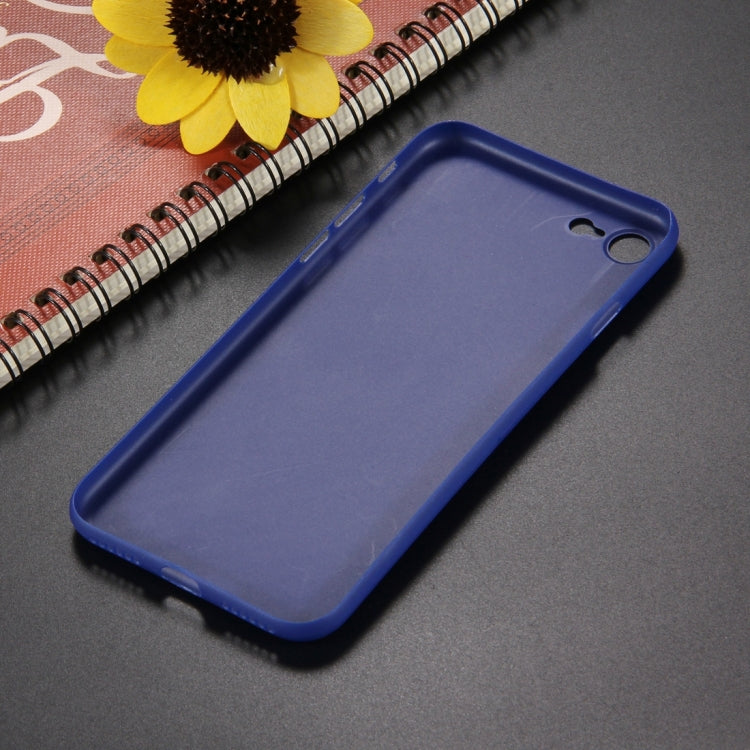 For  iPhone 8 & 7  Carbon Fibre Texture PP Protective Back Cover Case