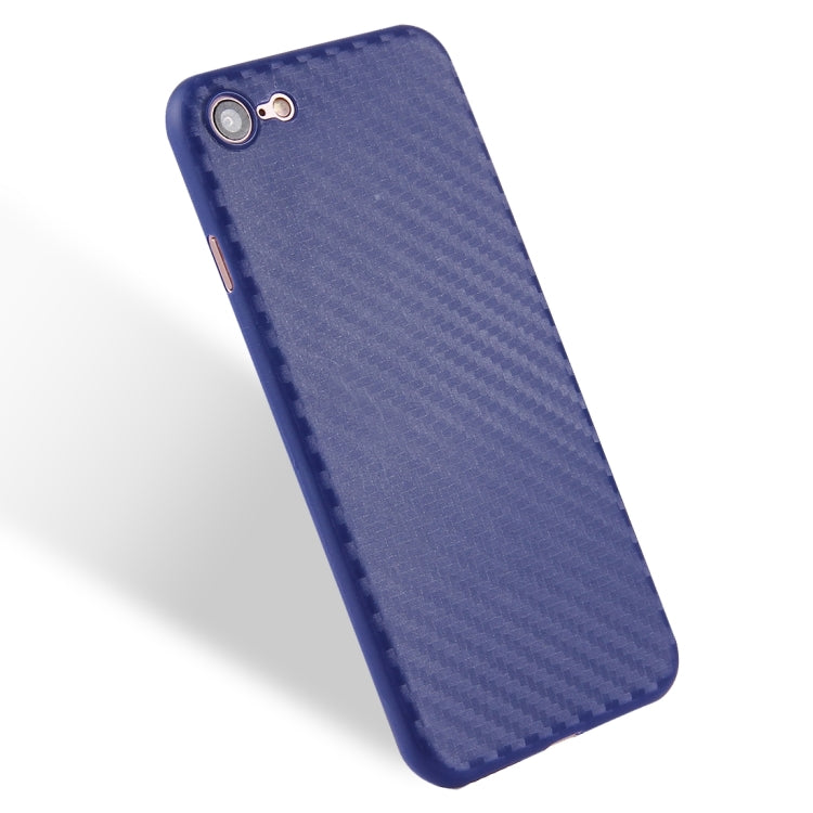 For  iPhone 8 & 7  Carbon Fibre Texture PP Protective Back Cover Case