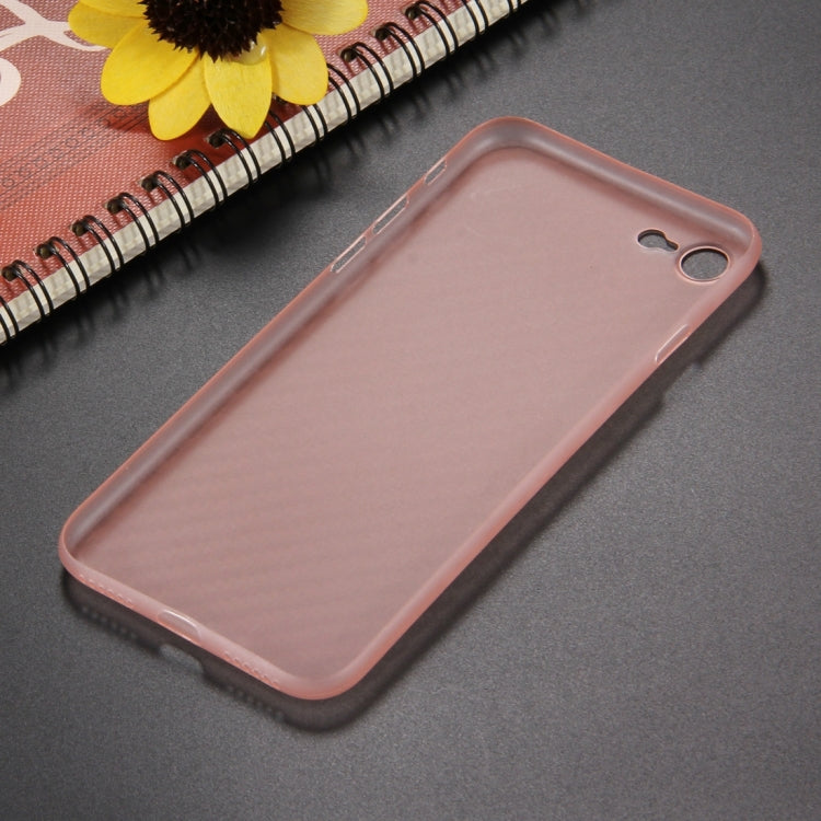 For  iPhone 8 & 7  Carbon Fibre Texture PP Protective Back Cover Case