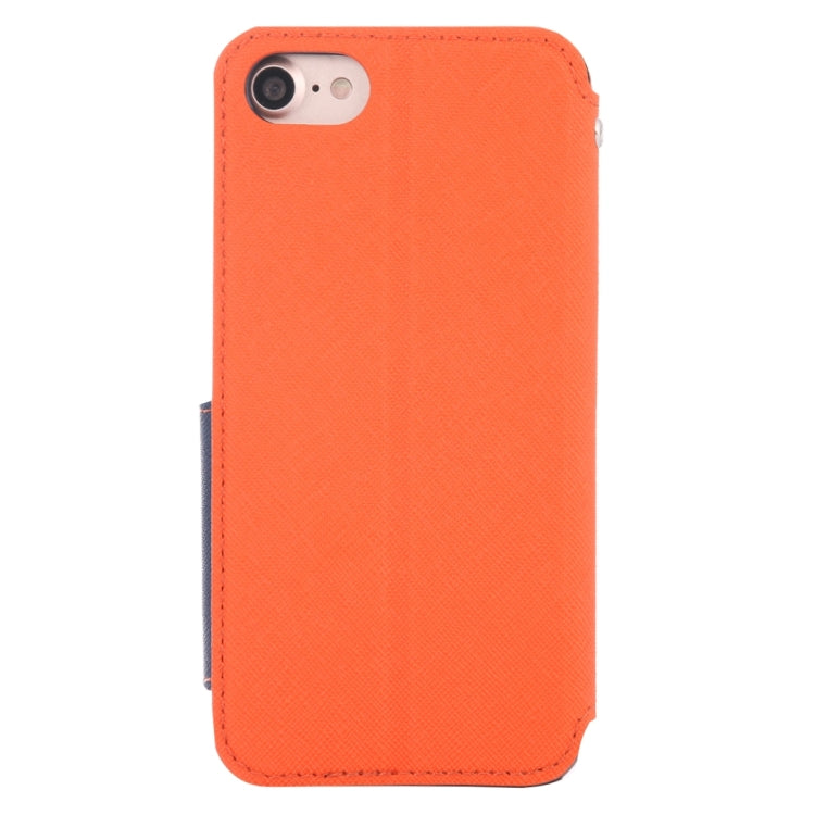 For  iPhone 8 & 7  Cross Texture Horizontal Flip Leather Case with Call Display ID & Holder & Card Slot