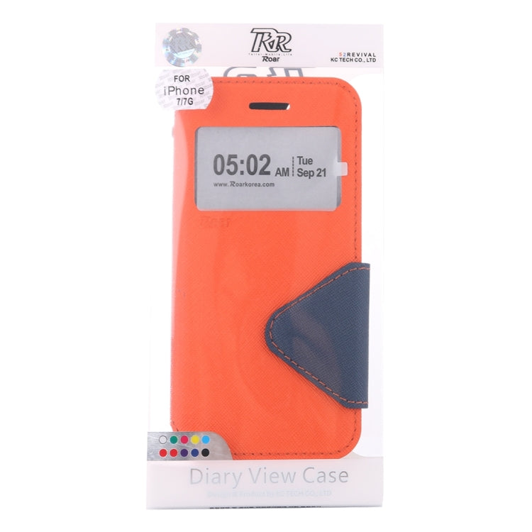 For  iPhone 8 & 7  Cross Texture Horizontal Flip Leather Case with Call Display ID & Holder & Card Slot