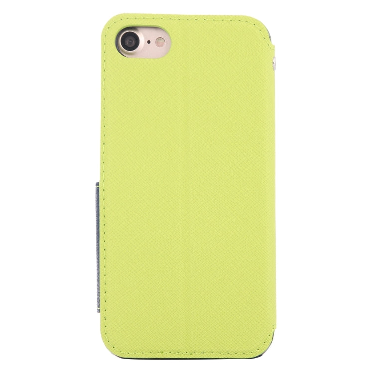 For  iPhone 8 & 7  Cross Texture Horizontal Flip Leather Case with Call Display ID & Holder & Card Slot