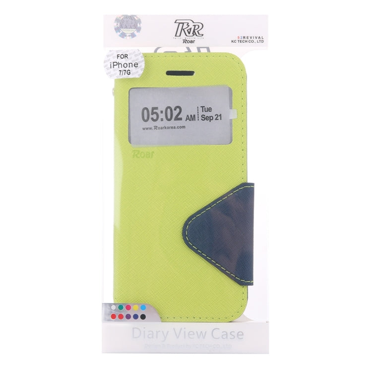 For  iPhone 8 & 7  Cross Texture Horizontal Flip Leather Case with Call Display ID & Holder & Card Slot