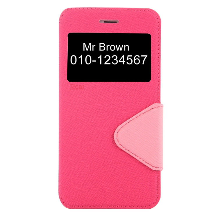 For  iPhone 8 & 7  Cross Texture Horizontal Flip Leather Case with Call Display ID & Holder & Card Slot