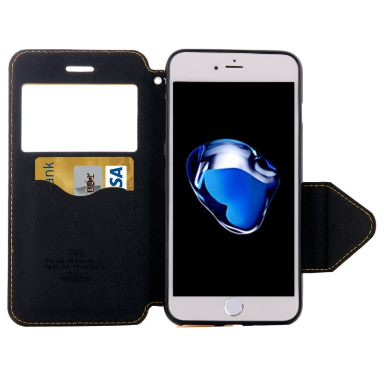 For  iPhone 8 & 7  Cross Texture Horizontal Flip Leather Case with Call Display ID & Holder & Card Slot