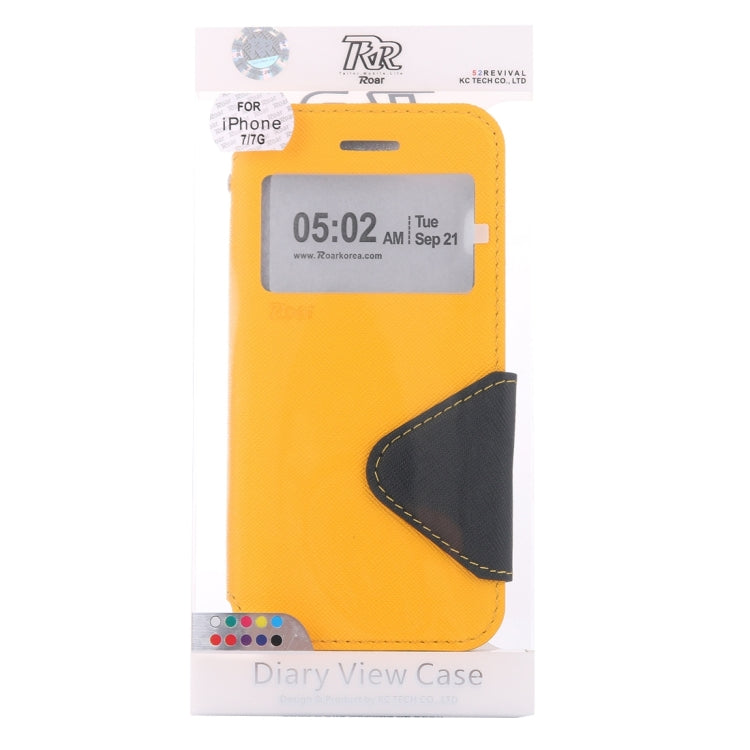 For  iPhone 8 & 7  Cross Texture Horizontal Flip Leather Case with Call Display ID & Holder & Card Slot