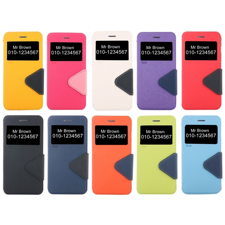 For  iPhone 8 & 7  Cross Texture Horizontal Flip Leather Case with Call Display ID & Holder & Card Slot