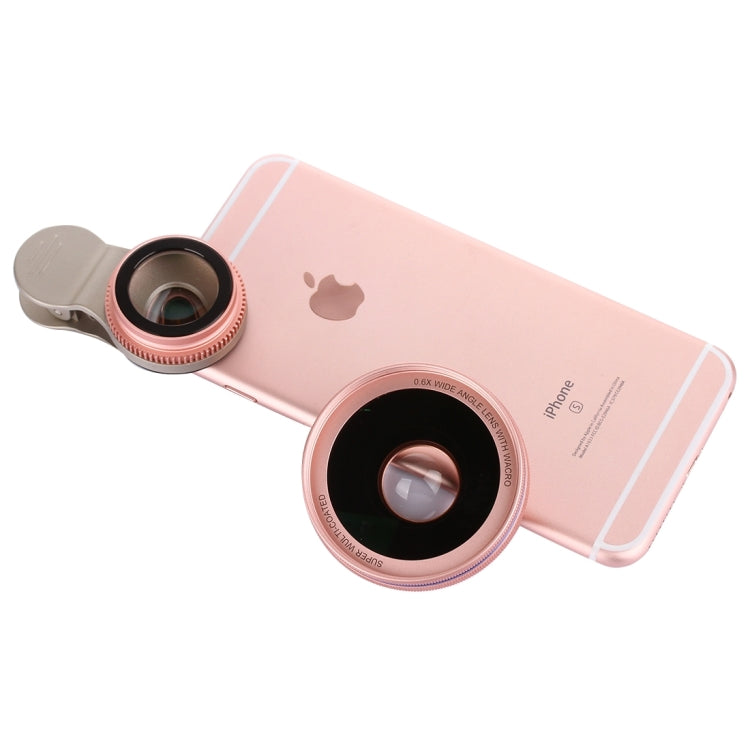 Universal 0.6X Wide Angle Lens + Macro Lens with Metal Clip, For iPhone, Samsung, HTC, Sony, Huawei, Xiaomi, Meizu