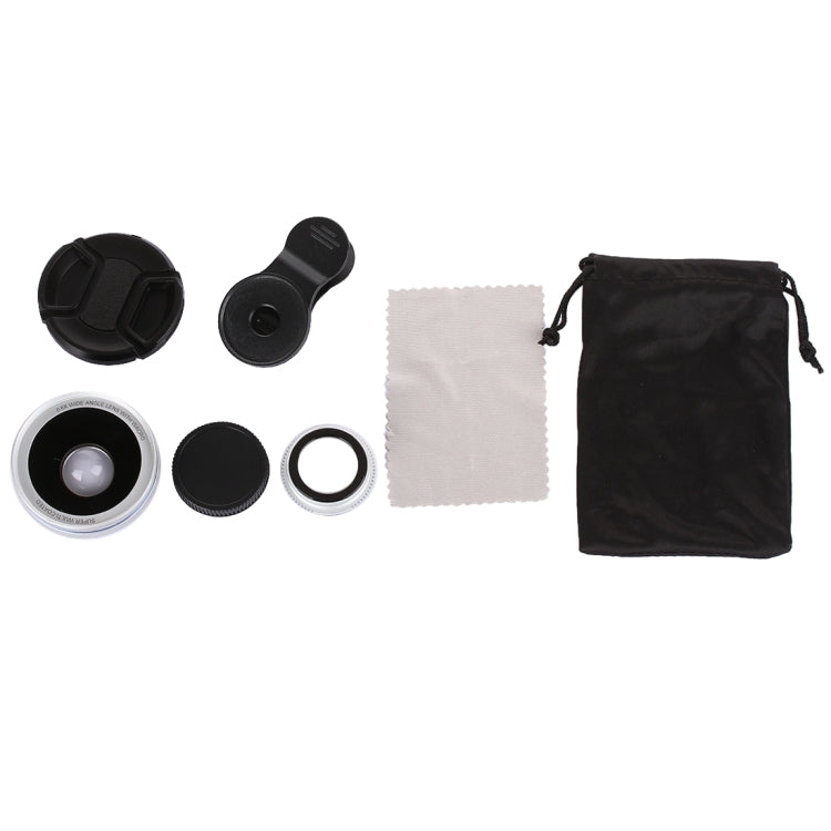 Universal 0.6X Wide Angle Lens + Macro Lens with Metal Clip, For iPhone, Samsung, HTC, Sony, Huawei, Xiaomi, Meizu
