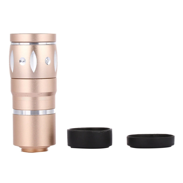 Universal 10X Macro Lens with Easy-pull Lovely Rabbit Clip, For iPhone, Samsung, HTC, Sony, Huawei, Xiaomi, Meizu(Gold)