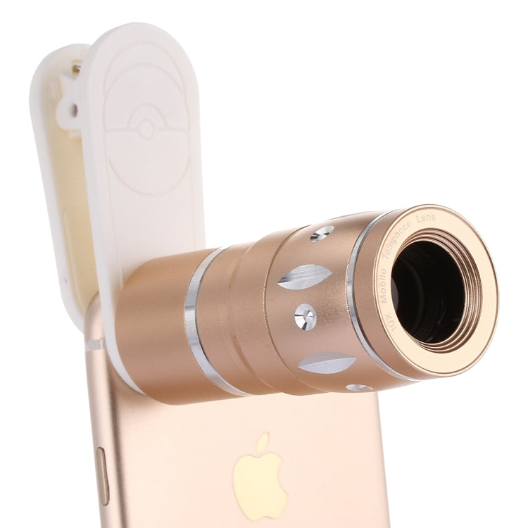 Universal 10X Macro Lens with Easy-pull Lovely Rabbit Clip, For iPhone, Samsung, HTC, Sony, Huawei, Xiaomi, Meizu(Gold)