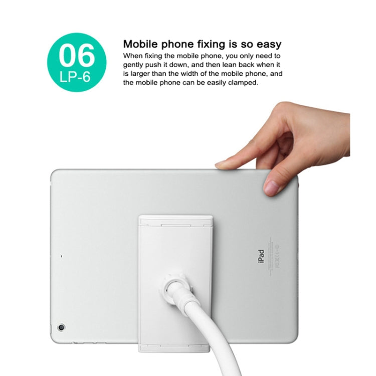 UBN-30 Classic Style Universal 360 Degrees Rotating Detachable Two-stage Lazy Bracket Mobile Phone / Tablet Desktop Bracket with Bilateral Pull Chuck