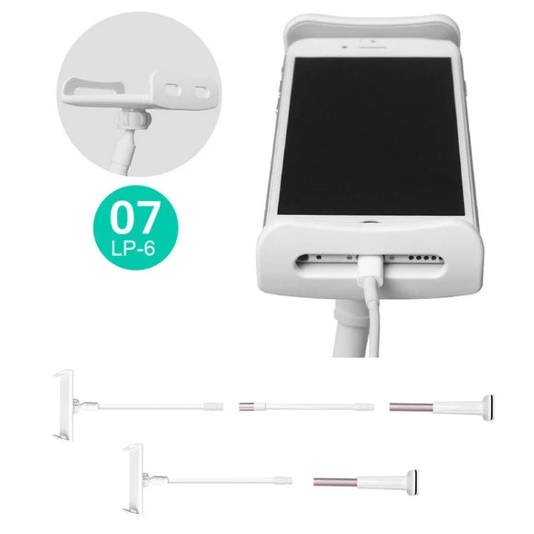 UBN-30 Classic Style Universal 360 Degrees Rotating Detachable Two-stage Lazy Bracket Mobile Phone / Tablet Desktop Bracket with Bilateral Pull Chuck