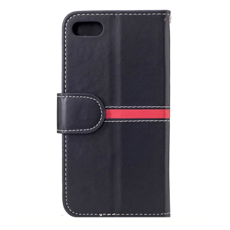 For  iPhone 8 & 7  Crazy Horse Texture PU Leather Horizontal Flip Leather Case with Holder & Card Slots & Wallet & Photo Frame & Lanyard