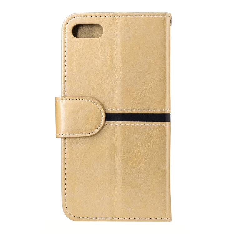 For  iPhone 8 & 7  Crazy Horse Texture PU Leather Horizontal Flip Leather Case with Holder & Card Slots & Wallet & Photo Frame & Lanyard