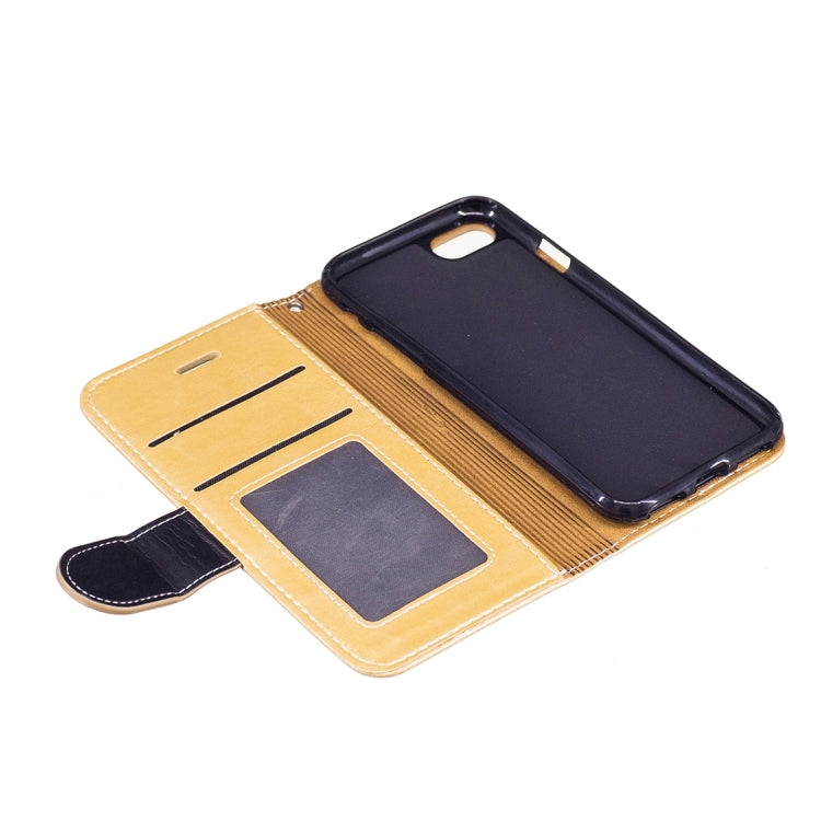 For  iPhone 8 & 7  Crazy Horse Texture PU Leather Horizontal Flip Leather Case with Holder & Card Slots & Wallet & Photo Frame & Lanyard