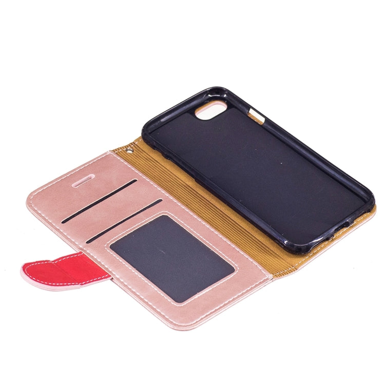 For  iPhone 8 & 7  Crazy Horse Texture PU Leather Horizontal Flip Leather Case with Holder & Card Slots & Wallet & Photo Frame & Lanyard