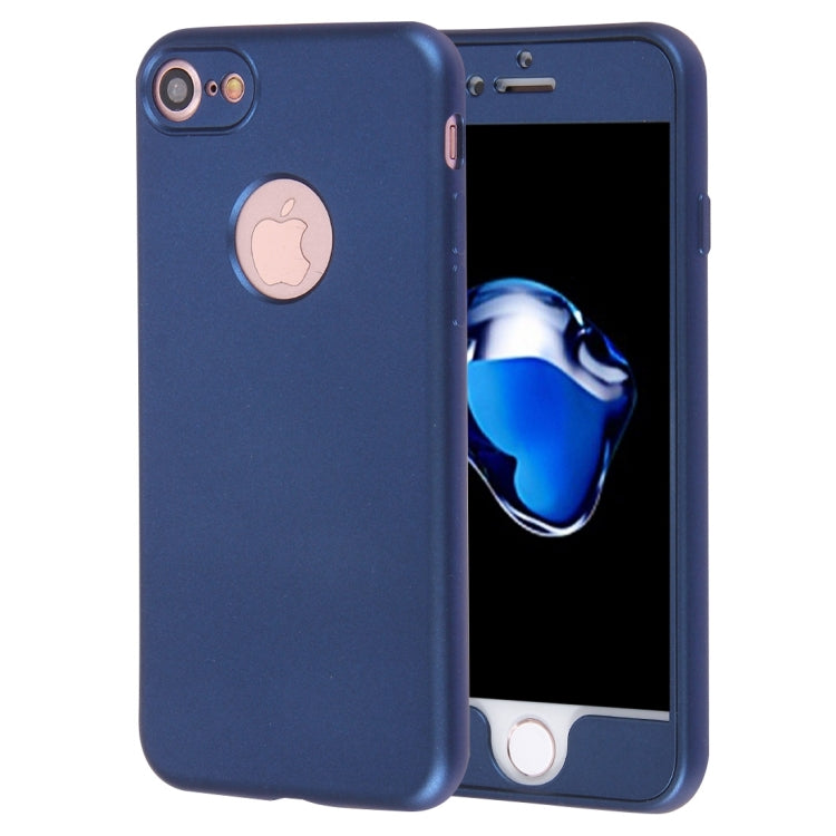 For  iPhone 8 & 7  360 Degrees Full Protection Soft TPU Back Cover + PC Front Combination Case