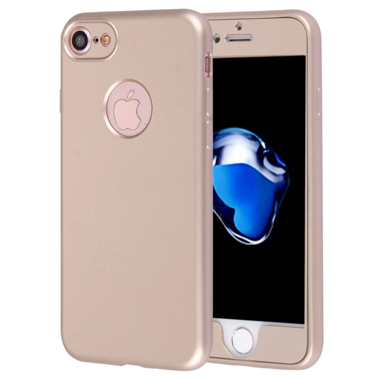 For  iPhone 8 & 7  360 Degrees Full Protection Soft TPU Back Cover + PC Front Combination Case