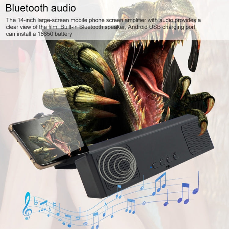 L13 14 inch Screen Anti-blue Light Mobile Phone Bracket Bluetooth Audio Loudspeaker