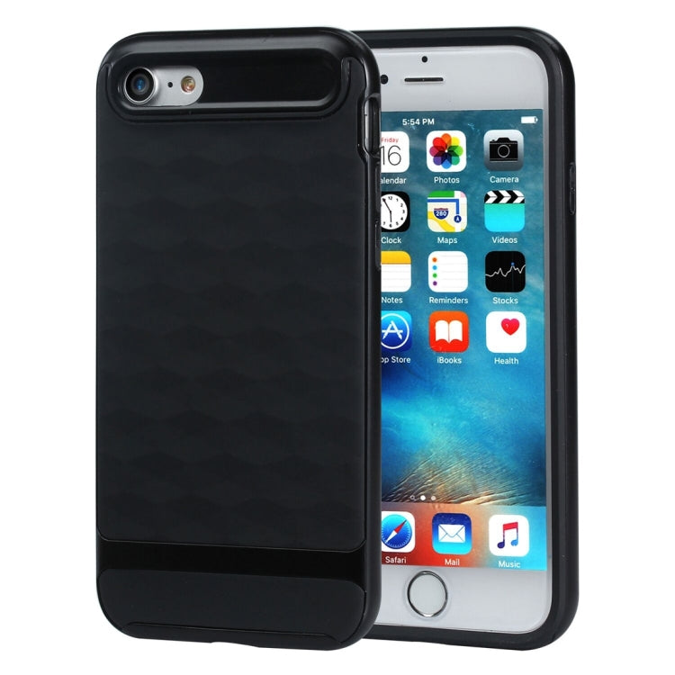 For  iPhone 8 & 7  3D Diamond PC + TPU Combination Protective Case