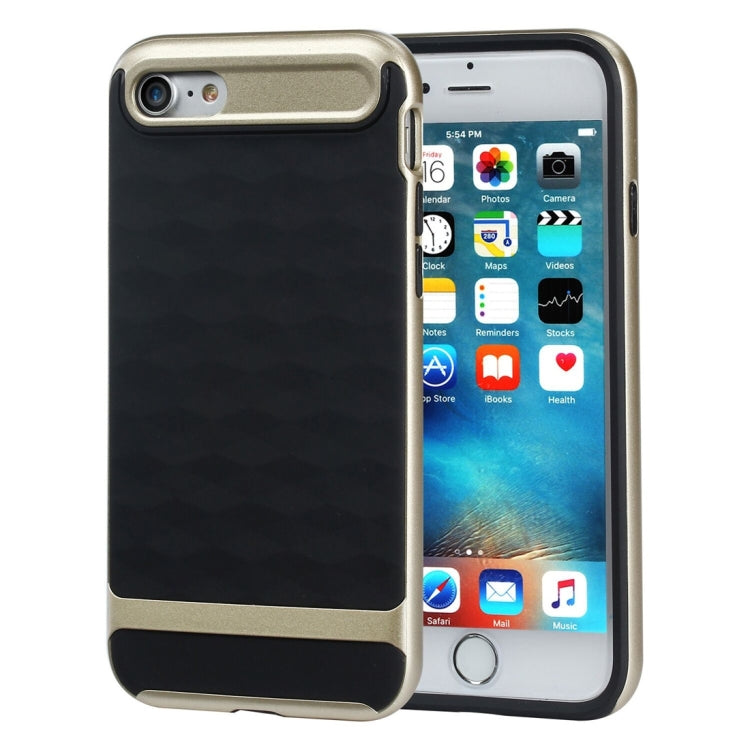 For  iPhone 8 & 7  3D Diamond PC + TPU Combination Protective Case