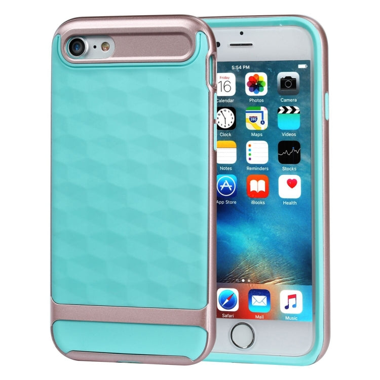 For  iPhone 8 & 7  3D Diamond PC + TPU Combination Protective Case