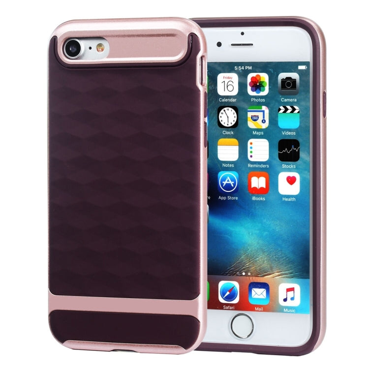 For  iPhone 8 & 7  3D Diamond PC + TPU Combination Protective Case