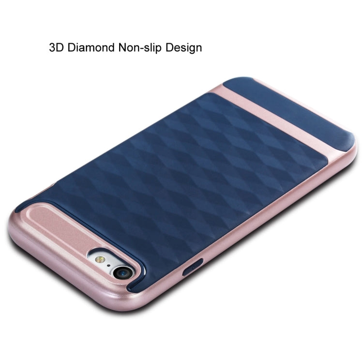 For  iPhone 8 & 7  3D Diamond PC + TPU Combination Protective Case