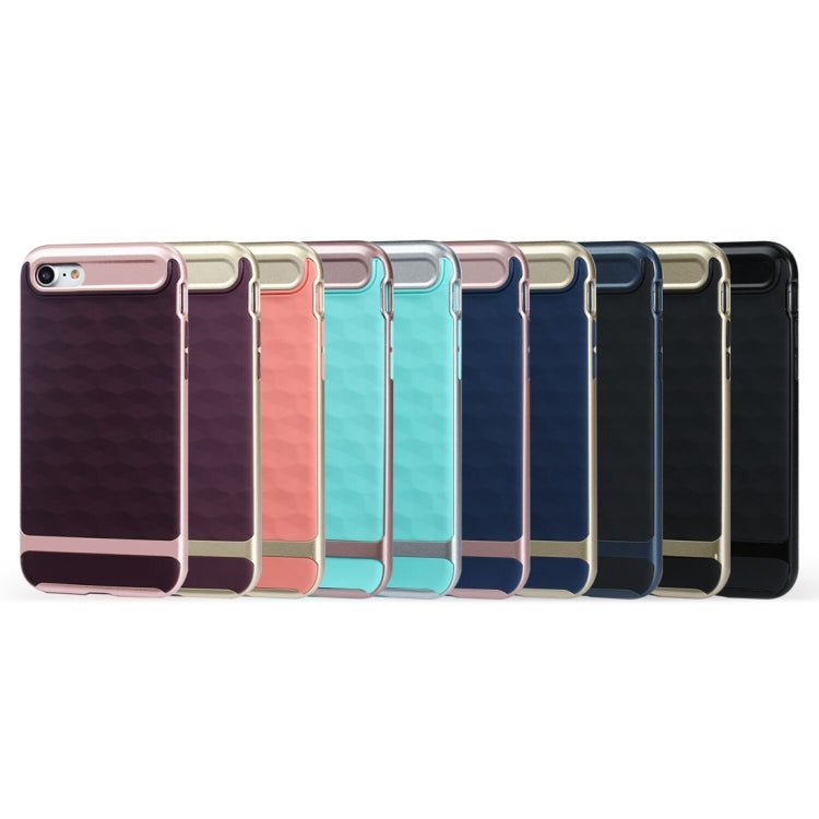 For  iPhone 8 & 7  3D Diamond PC + TPU Combination Protective Case