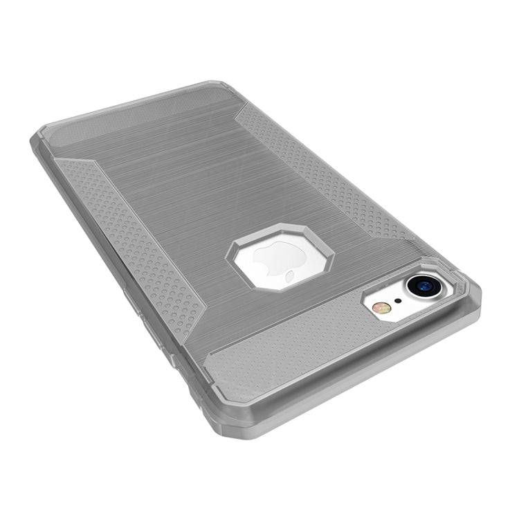 For  iPhone 8 & 7  Brushed Carbon Fiber Texture Shockproof TPU Protective Cover Case