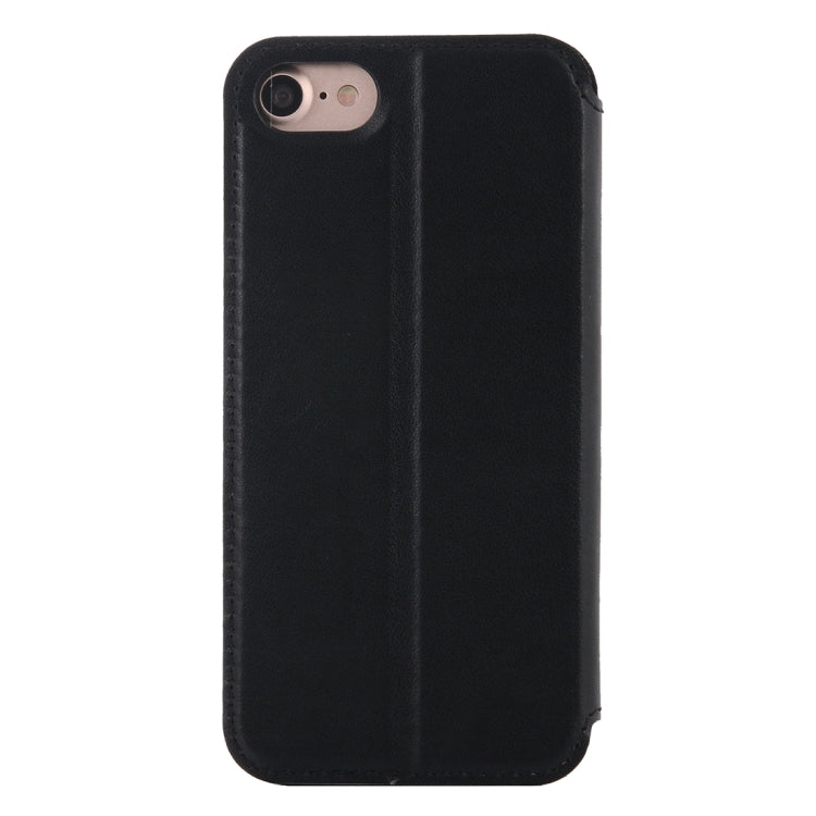 For  iPhone 8 & 7  Crazy Horse Texture Horizontal Flip Leather Case with Call Display ID & Holder & Card Slot
