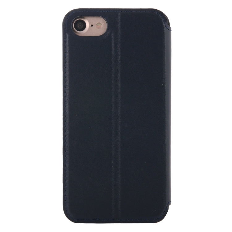 For  iPhone 8 & 7  Crazy Horse Texture Horizontal Flip Leather Case with Call Display ID & Holder & Card Slot