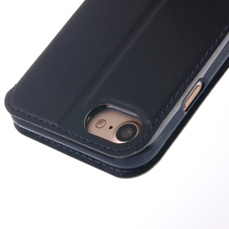 For  iPhone 8 & 7  Crazy Horse Texture Horizontal Flip Leather Case with Call Display ID & Holder & Card Slot