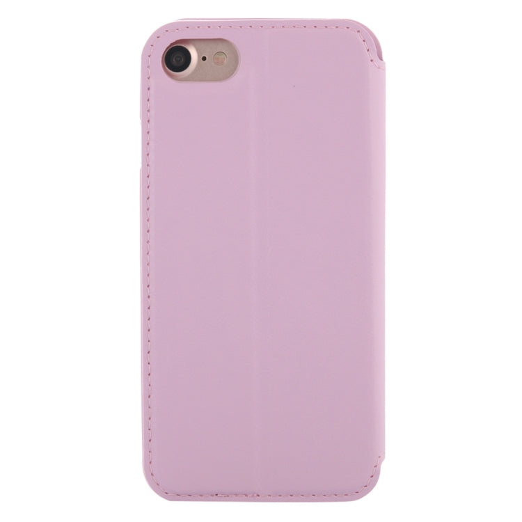 For  iPhone 8 & 7  Crazy Horse Texture Horizontal Flip Leather Case with Call Display ID & Holder & Card Slot
