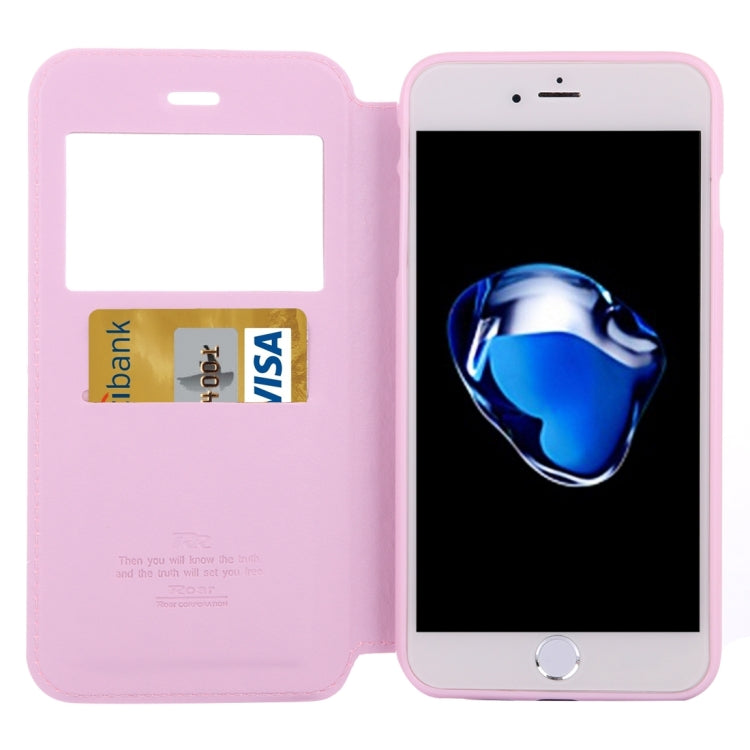 For  iPhone 8 & 7  Crazy Horse Texture Horizontal Flip Leather Case with Call Display ID & Holder & Card Slot
