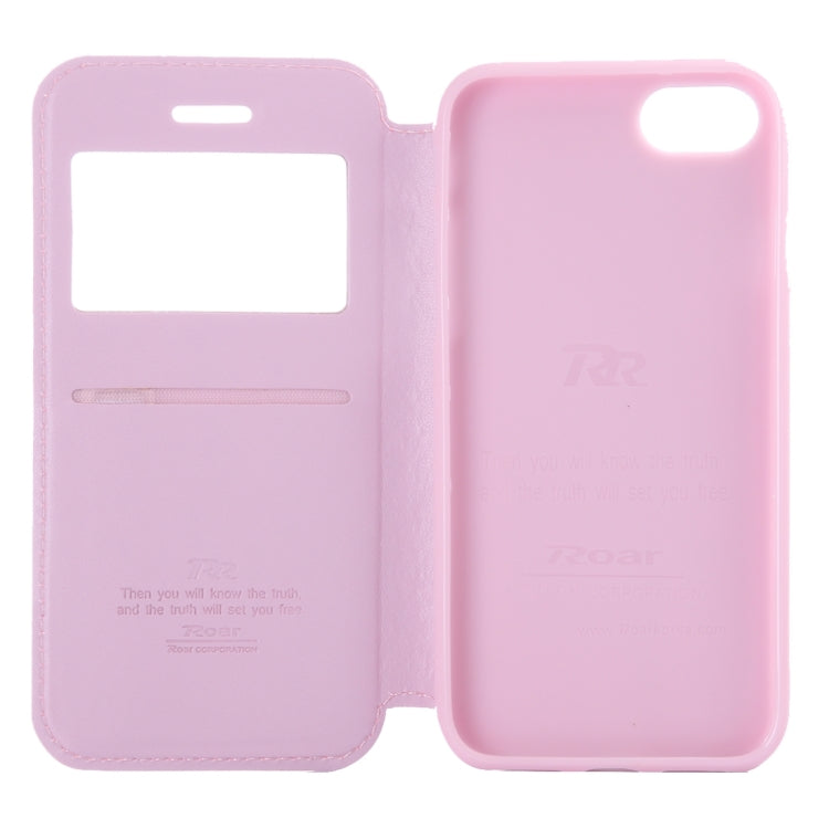 For  iPhone 8 & 7  Crazy Horse Texture Horizontal Flip Leather Case with Call Display ID & Holder & Card Slot