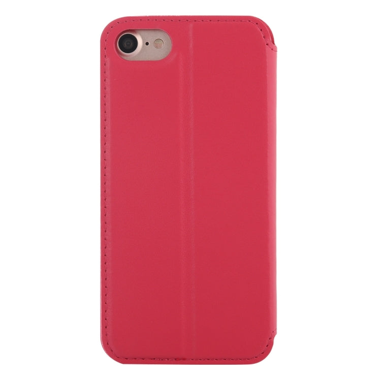 For  iPhone 8 & 7  Crazy Horse Texture Horizontal Flip Leather Case with Call Display ID & Holder & Card Slot