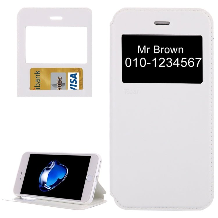 For  iPhone 8 & 7  Crazy Horse Texture Horizontal Flip Leather Case with Call Display ID & Holder & Card Slot