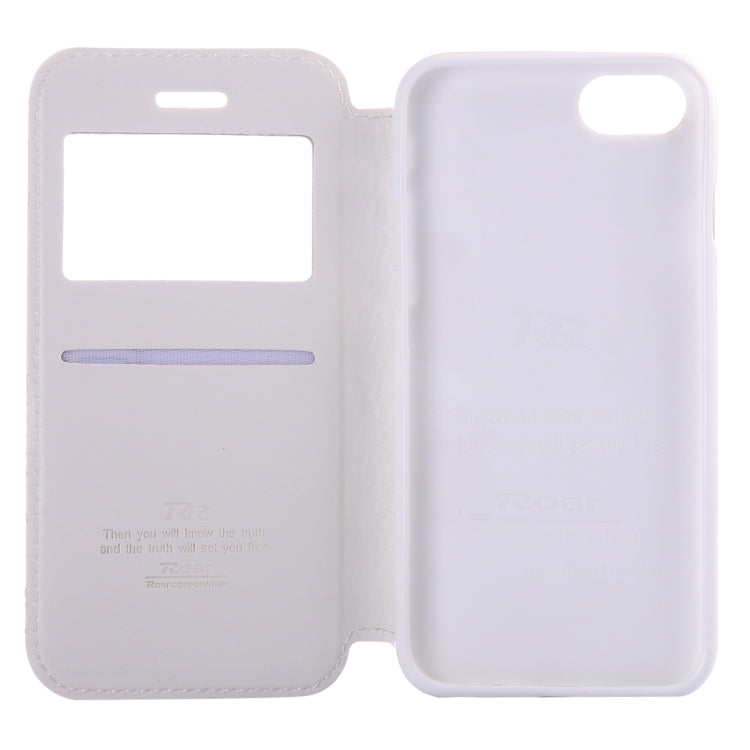 For  iPhone 8 & 7  Crazy Horse Texture Horizontal Flip Leather Case with Call Display ID & Holder & Card Slot