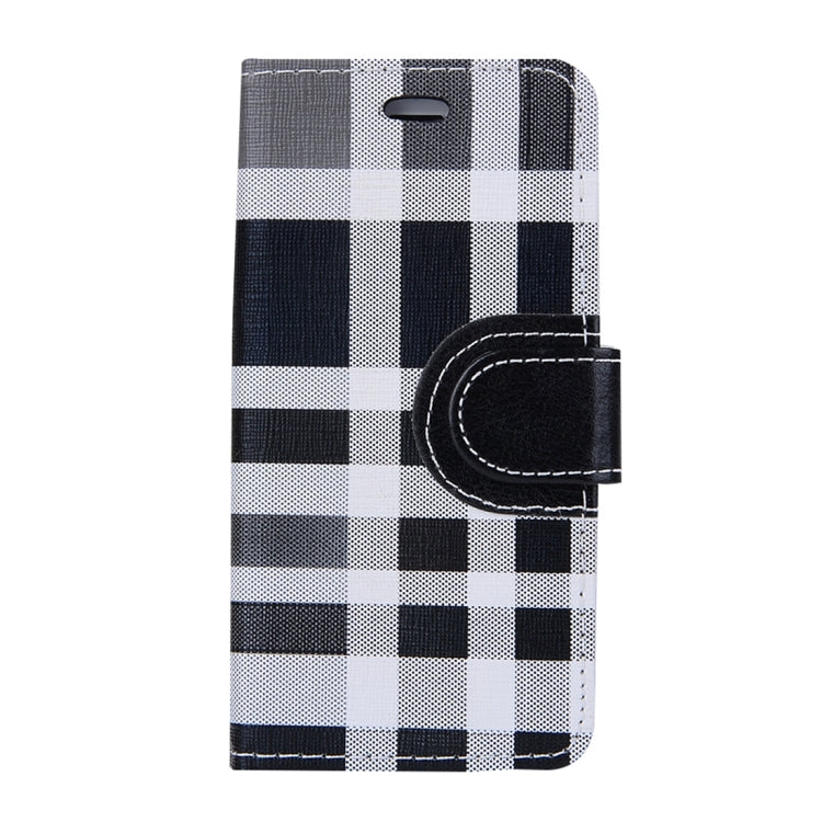 For  iPhone 8 & 7  Grid Texture Horizontal Flip Leather Case with Holder & Card Slots & Wallet