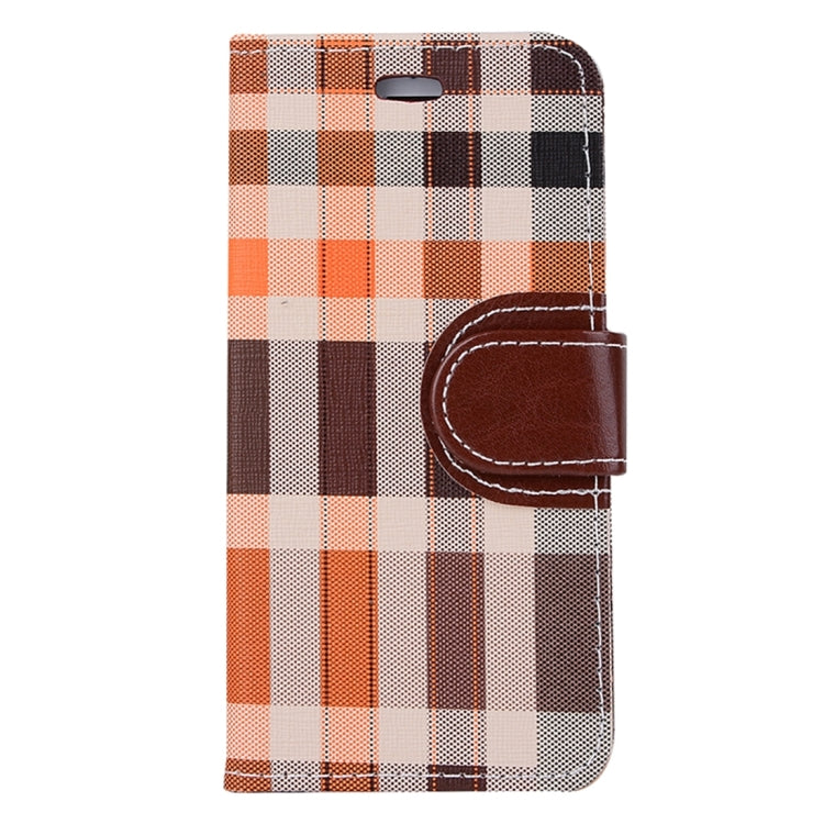 For  iPhone 8 & 7  Grid Texture Horizontal Flip Leather Case with Holder & Card Slots & Wallet