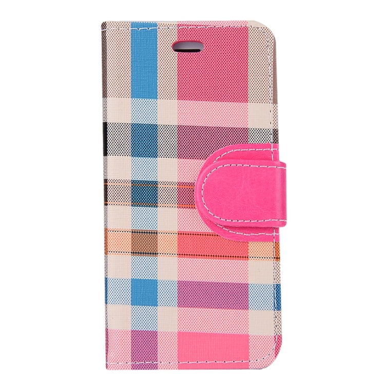 For  iPhone 8 & 7  Grid Texture Horizontal Flip Leather Case with Holder & Card Slots & Wallet