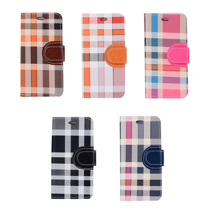 For  iPhone 8 & 7  Grid Texture Horizontal Flip Leather Case with Holder & Card Slots & Wallet