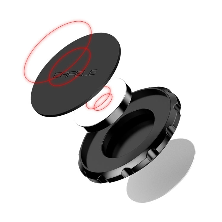 CAFELE Universal Flat Type Bright Surface Magnetic Gear Suction Bracket, for iPhone, Samsung, Huawei, Lenovo, Xiaomi, Sony, HTC