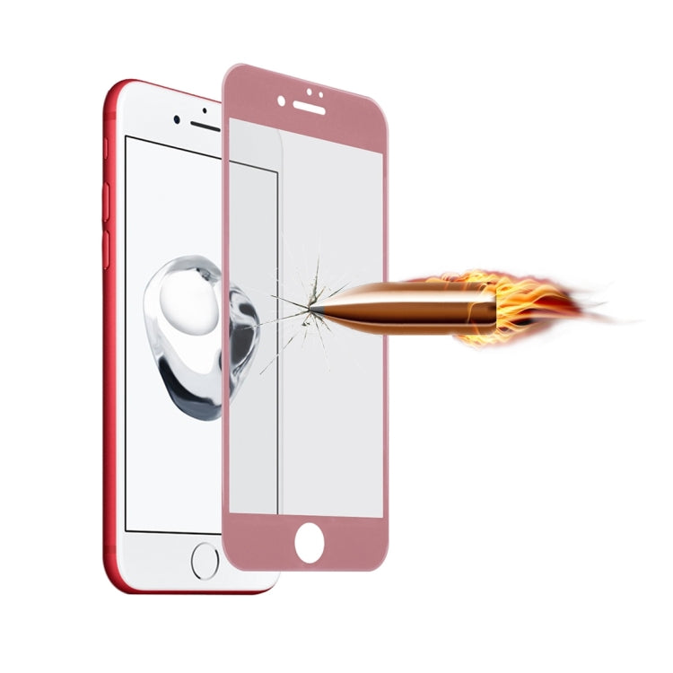 For iPhone 7 Angibabe 0.3mm 9H Surface Hardness 5D Curved Silk-screen Tempered Glass Screen Protector Film