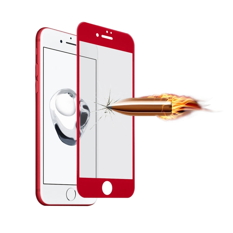 For iPhone 7 Angibabe 0.3mm 9H Surface Hardness 5D Curved Silk-screen Tempered Glass Screen Protector Film
