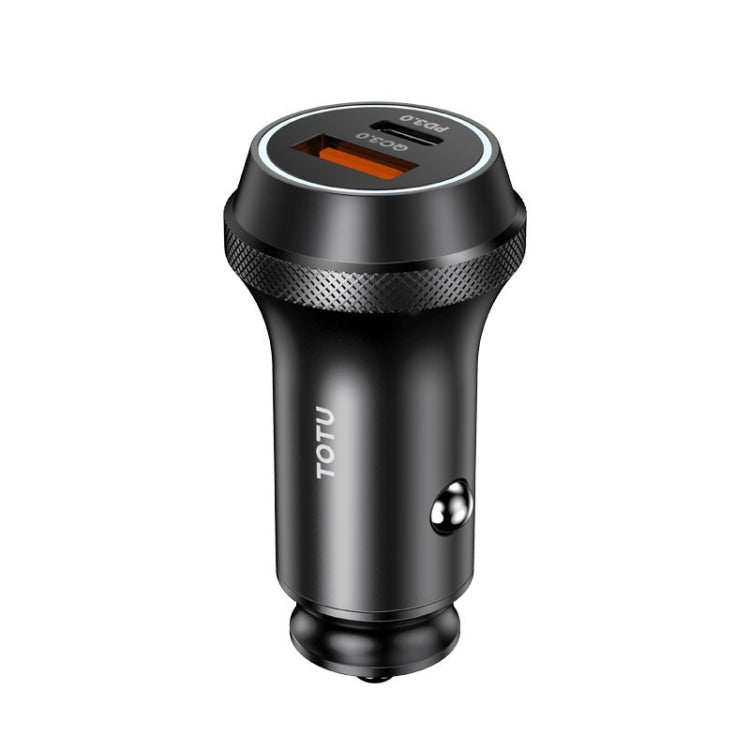 TOTUDESIGN DCCPD-01 Armor Series 36W PD USB-C / Type-C + QC 3.0 USB-A Fast Charging Car Charger