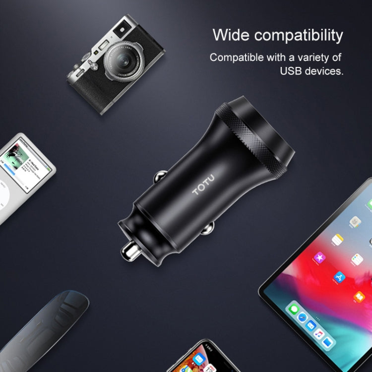 TOTUDESIGN DCCPD-01 Armor Series 36W PD USB-C / Type-C + QC 3.0 USB-A Fast Charging Car Charger