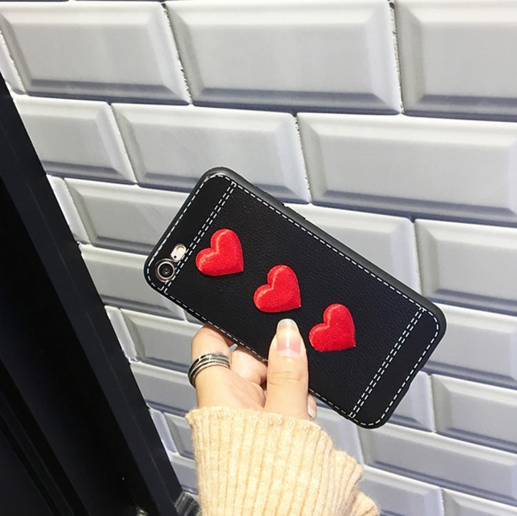 For  iPhone 8 & 7  Red Heart Full Coverage Protective Back Cover Case